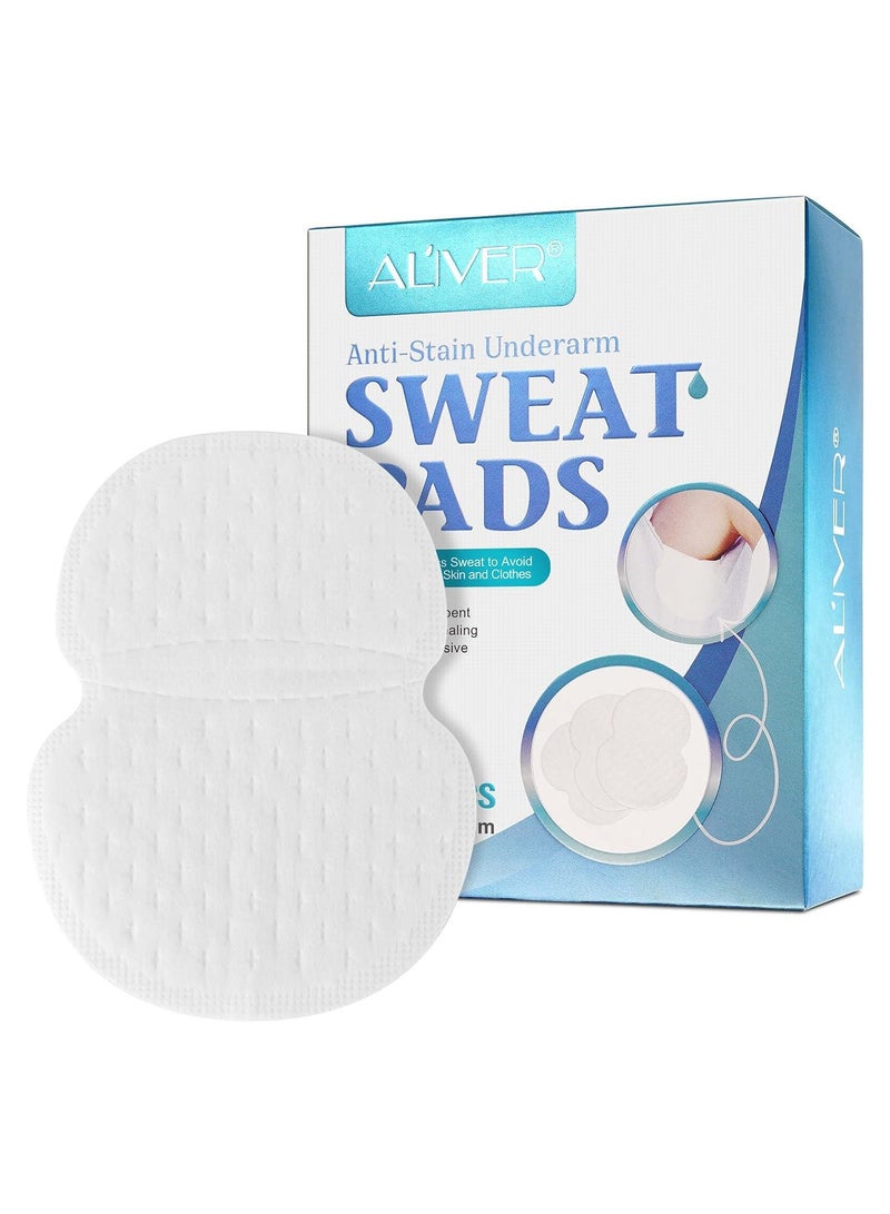 ALIVER 28pc Premium Underarm Sweat Pads for Men & Women | Disposable Armpit Dress Shields for Sweat Protection, Extra Adhesive, Ultra-Thin & Non-Visible, Soft Breathable Material, Hypoallergenic, No Sweat Stain Pads for Clothing | 100% Discreet & Comfortable Wear  - Image 1