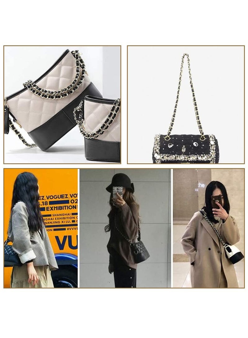 Generic 47" Stylish Leather & Metal Chain Strap for Bags - Durable Replacement Accessory - Image 3