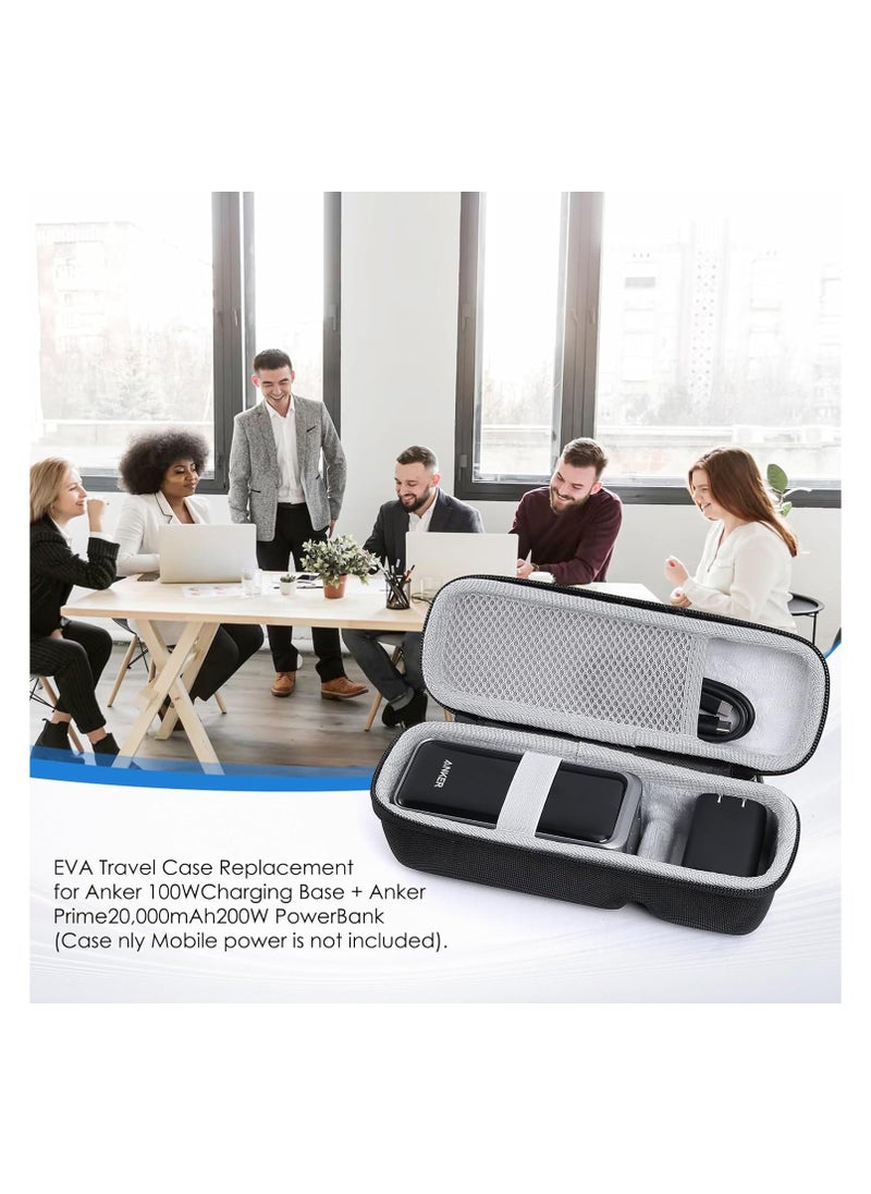 SYOSI Carry Case for Anker, Hard Travel Case Replacement for Anker Power Bank, EVA Hard Travel Bag Box, EVA Protective Travel Case Carrying Bag for Prime Power Bank 20000mAh 200W (For 20000mAh 200W)  - Image 4
