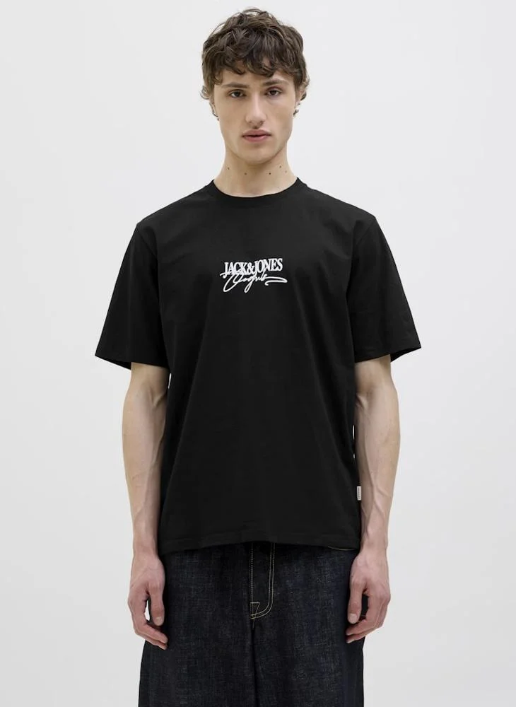 جاك اند جونز Joralmeria Branding Crew Neck T-Shirt