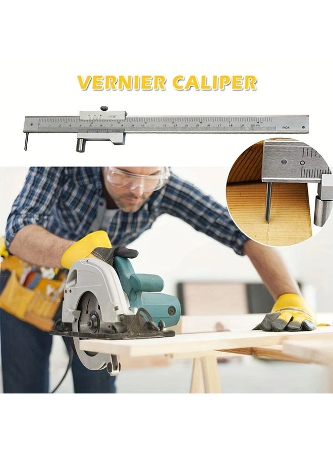 0 200mm Vernier Caliper With Carbide Scriber Parallel Marking Gauging Ruler Measuring Tool - Image 5