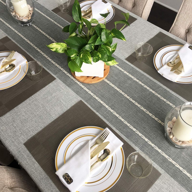 JL Prime 75 Piece Gold Plastic Silverware Set - Reusable & Recyclable - Gold Plastic Utensils for Weddings  Anniversaries  Showers  Parties - 25 Forks  25 Spoons  25 Knives - Elegant Cutlery by JL Prime - Image 3