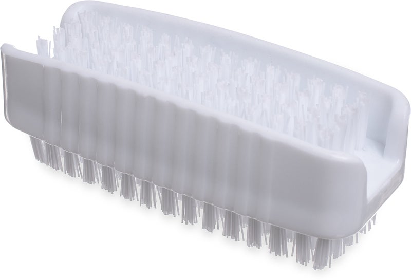 SPARTA 3623900 Plastic Hand Brush, Nail Brush With Polypropylene Bristles For Kitchens, Homes, Restaurants, 3.5 Inches, White, Dual Sided - Image 1