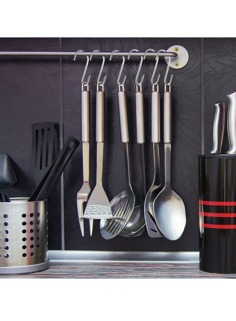 S Hooks, 30PCS Premium Stainless Steel S Hooks for Hanging Kitchenware Professional S Shaped Hooks for Hanging Pots Pans  Cups Plants Bags Jeans Towels - Image 3