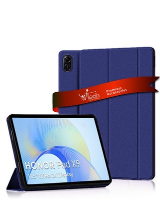 Smart Flip Auto Awake/Auto Sleep Leather Texture Case Cover For Honor Pad X9 4G 2023 11.5 Inch Navy Blue - pzsku/ZC409DBFAD1B283C369F5Z/45/_/1704311179/caff5397-4ea2-42dd-9f31-fe0b68381ad0