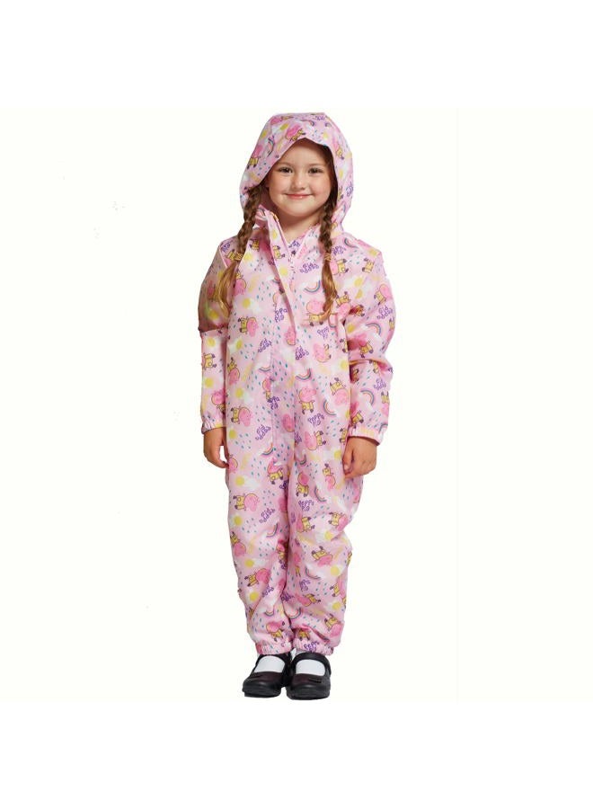 Peppa Pig Rain Suit Girls| Waterproof Coverall for Toddler | 3T - Image 2