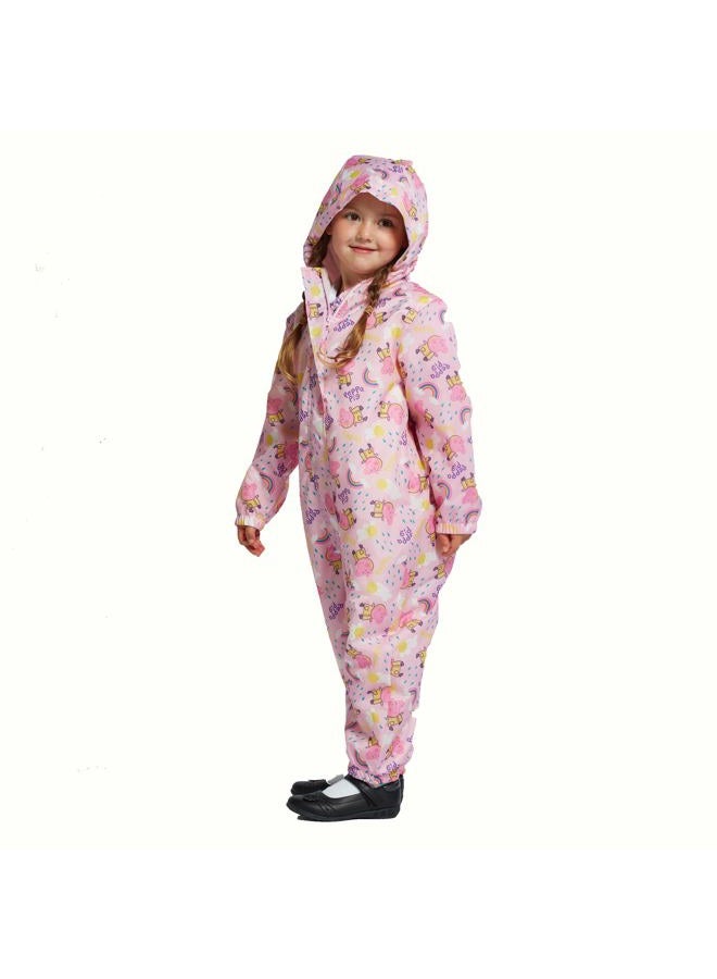 Peppa Pig Rain Suit Girls| Waterproof Coverall for Toddler | 3T - Image 3