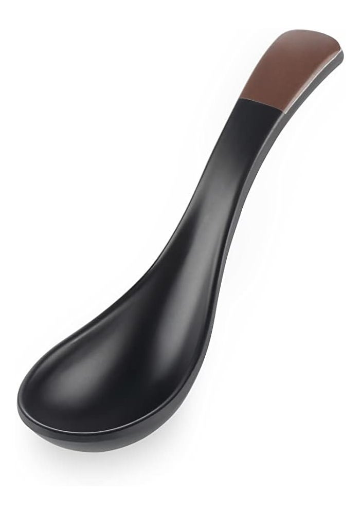 Servewell Melamine Horeca Spoon 14.5x3.9Cm - Modern Black Serving Spoon