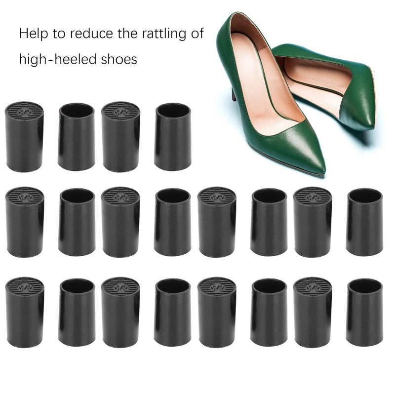 Asixx Heel Quick Tips  Black with an Extra Layer Polyurethane Heel Repair Caps  10 Pairs Non-Slip Parties for Graduation Ceremonies Outdoor(Inner Diameter 10mm) - Image 5