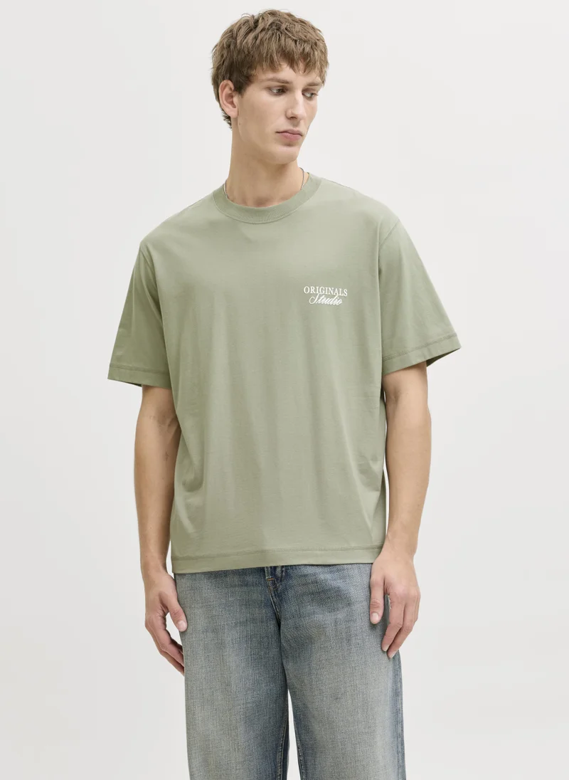 JACK & JONES JORNORREBRO TYPO TEE SS CREW NECK NOOS