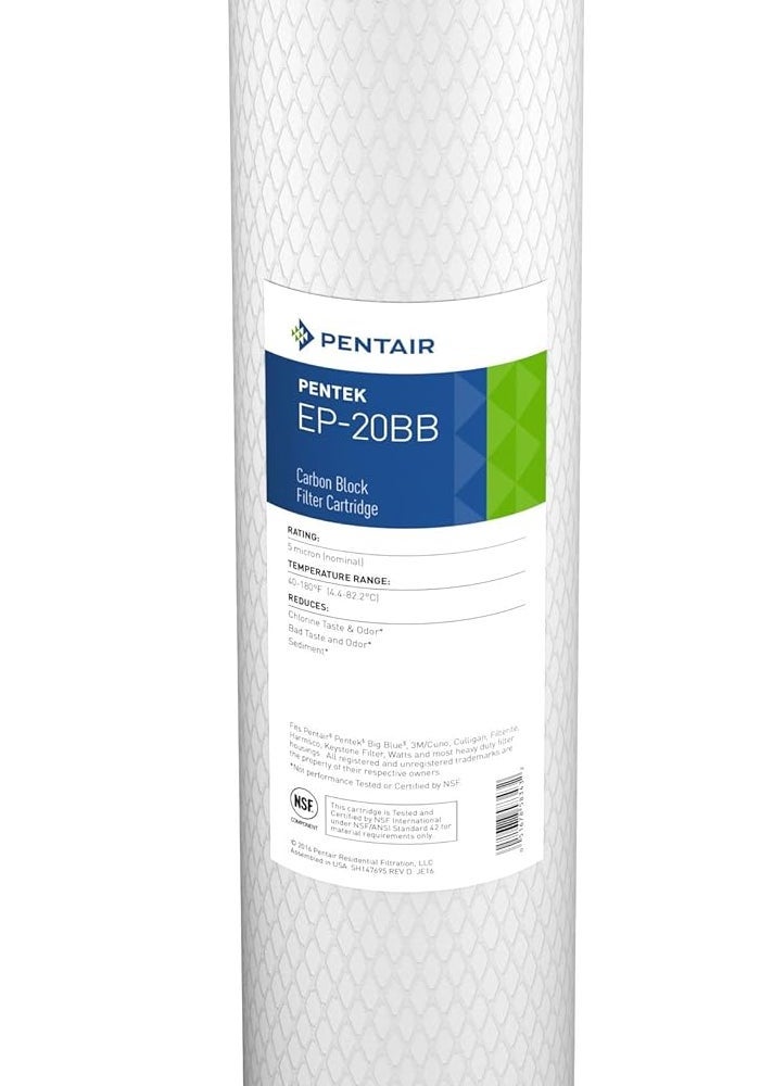 Pentek EP-20BB Carbon Block Filter Cartridge - 20" x 4-5/8", 5 Micron Filtration - Image 1