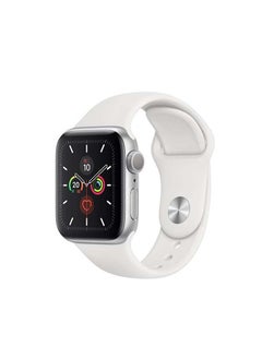 Generic Silicone Sport Band/Strap Compatible with 42mm(Series 10)/41mm/40mm/38mm for Apple Watch All Series White  - Image 1