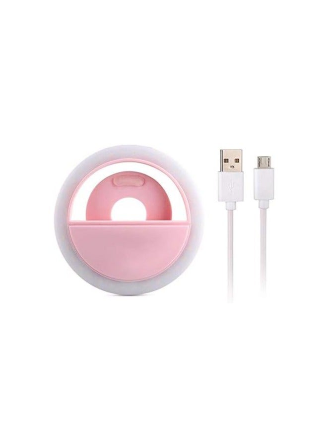 Rechargeable USB LED Selfie Ring Light – 36 Bright Beads – Clip-On Fill Flash for Smartphone – Compatible with iPhone and Android  - Image 1