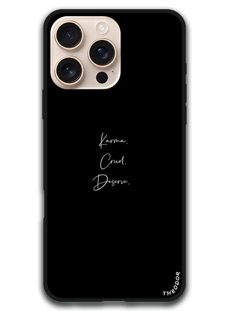 Theodor غطاء واقي مضاد للخدش وصدمات حماية لجهاز iPhone 16 Pro Max (6.9) إنش كارما - Image 1