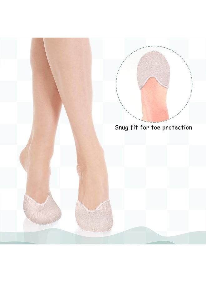 1Pair Ballet Pointe Shoe Toe Pads, Soft Sponge High Heel Toe Caps Forefoot Wrap Half Insoles Foot Pain Relief for Women Girls - Image 5