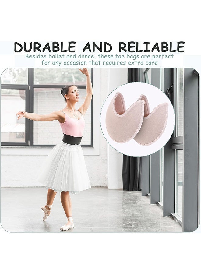 1Pair Ballet Pointe Shoe Toe Pads, Soft Sponge High Heel Toe Caps Forefoot Wrap Half Insoles Foot Pain Relief for Women Girls - Image 4