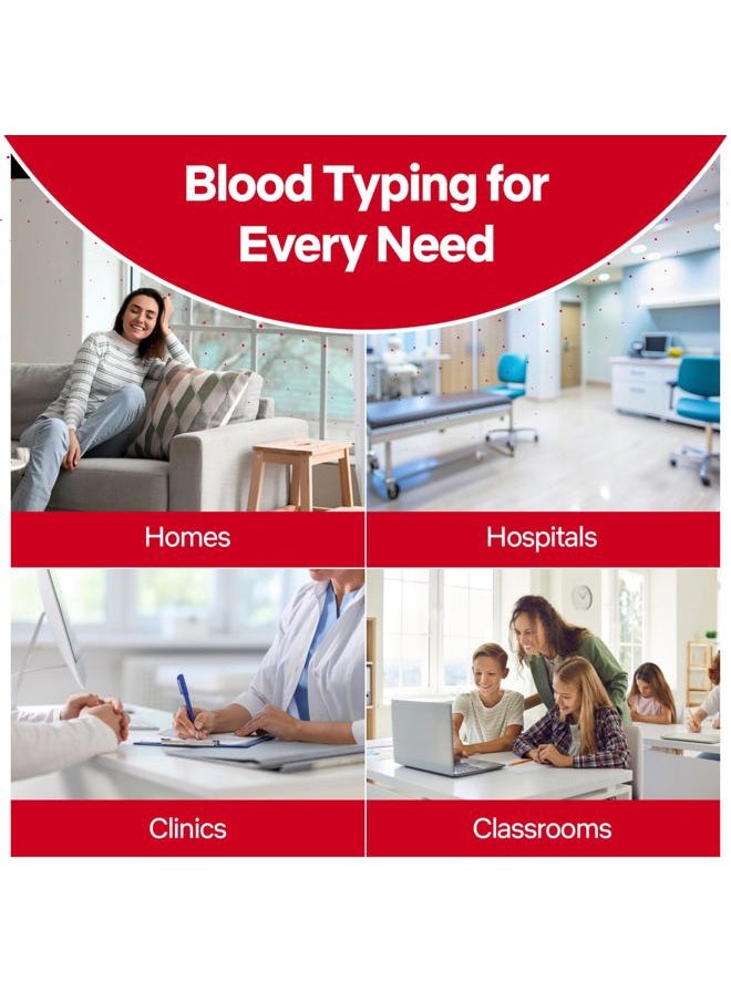 EldonCard - Blood Type Test Complete Kit Find Out You Are a, B, O, Ab And Rh Results Minutes 1 Pack - Image 1