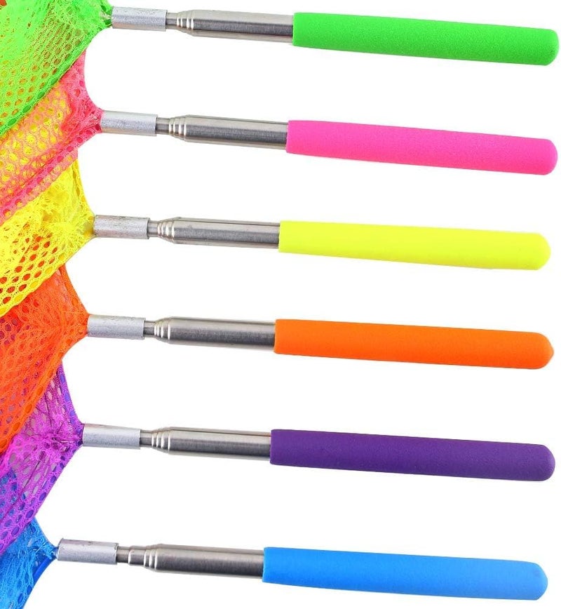 Shindel 6 Pack Bug Catcher for Kids, Kids Telescopic Butterfly Fishirng Nets, Extendable 32 Inch, for Outdoor Exploration, Science Projects, Bug Hunting, Fish Insect Ladybird - Image 5