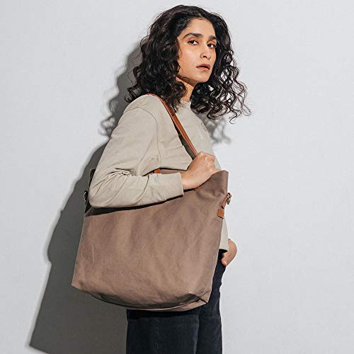 DailyObjects Latest Stylish Buoy Tote Bag for Girls & Women | Sturdy Cotton Canvas Material | Double Shoulder Straps | Ladies Handbag Purse For Daily & Office Use | Zip Pocket | Handcrafted - Image 2
