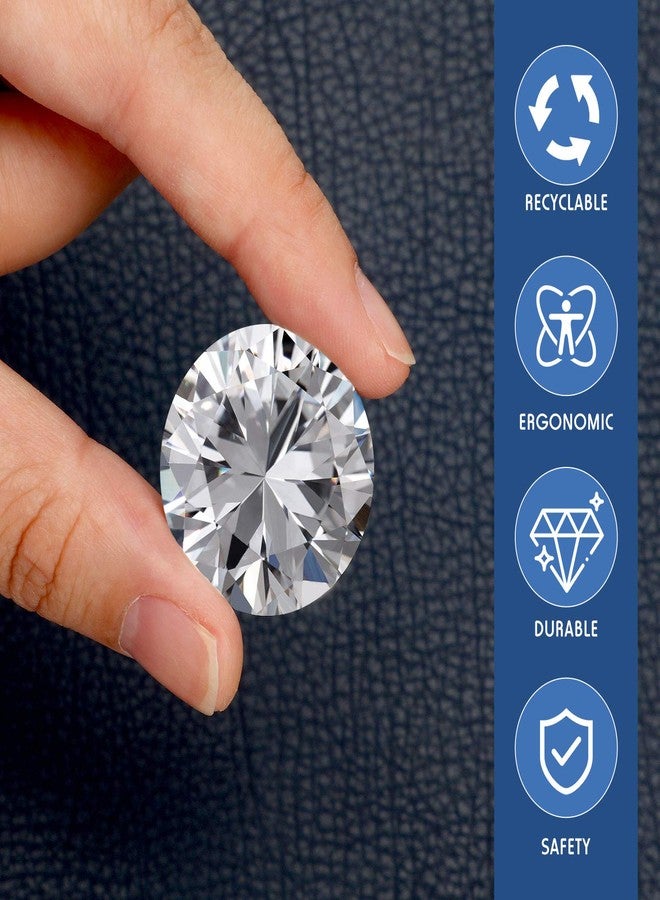 Hotop Crystal Buttons & Tacks - 25mm Clear Diamond Imitation Crystal Upholstery Nails for Sewing and Wall Decor(30 Pieces) - Image 3