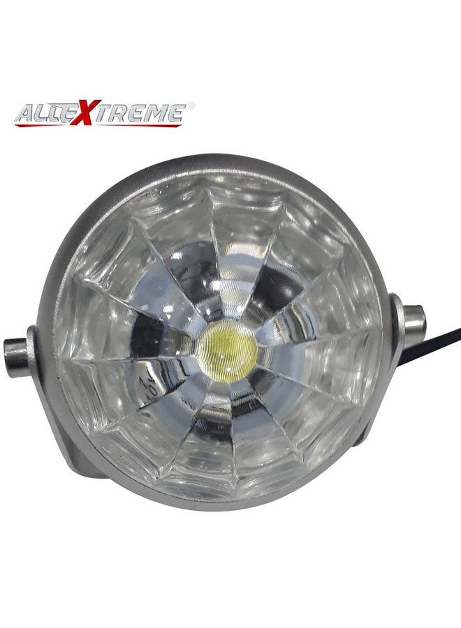 اول إكستريم مصباح ستروب LED للدراجات الهوائية من Allextreme EXSLW1 فائق السطوع مع حامل للدراجات النارية والسيارات (10 وات، ضوء أبيض، قطعة واحدة)  - Image 2