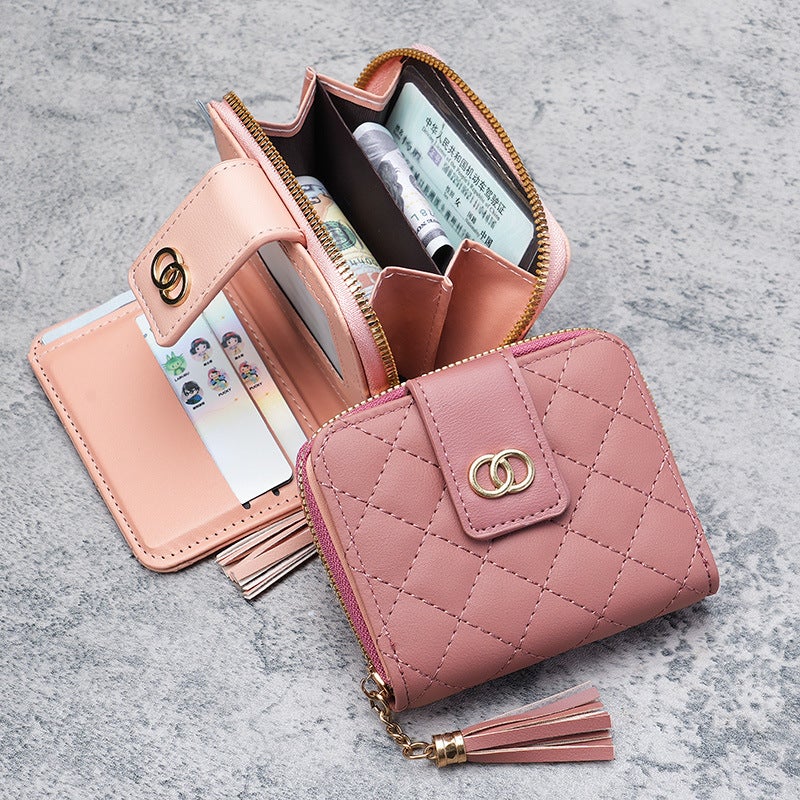 Multifunctional Solid Color PU Leather Wallet, RFID Blocking Design Portable Daily Storage Purse for Cards Cash Coin Business Use - Image 3
