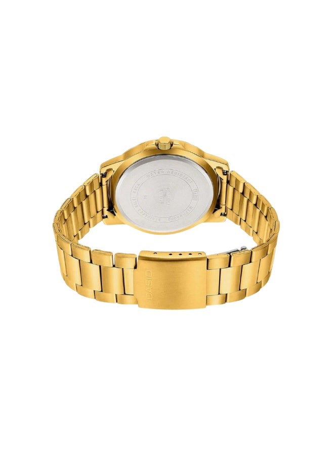 كاسيو ساعة كاسيو رجالية مطلية باللون الذهبي MTP-VD300G-1EUDF – ميناء أسود مع عدّادات متعددة الوظائف ومقاومة للماء - Image 5