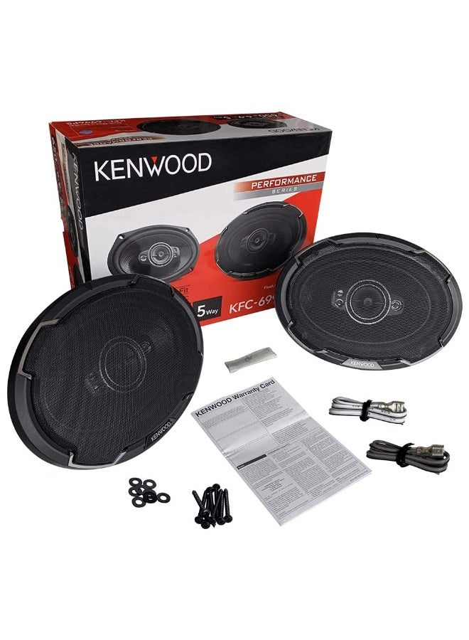 كينوود مكبرات صوت سيارة كينوود KFC-PS6996، 6×9 بوصة، خماسية الاتجاهات - 150 واط RMS / 650 واط ذروة الطاقة | مكبر صوت من مجموعة دايموند | مُنسّق صوتي | سلسلة أداء عالي الدقة - Image 1