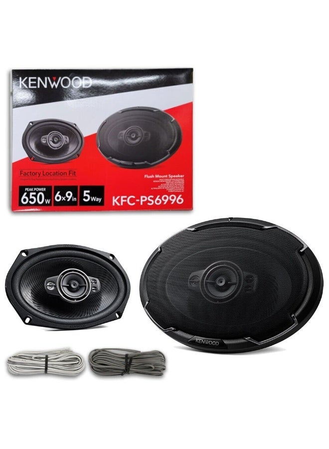 كينوود مكبرات صوت سيارة كينوود KFC-PS6996، 6×9 بوصة، خماسية الاتجاهات - 150 واط RMS / 650 واط ذروة الطاقة | مكبر صوت من مجموعة دايموند | مُنسّق صوتي | سلسلة أداء عالي الدقة - Image 4
