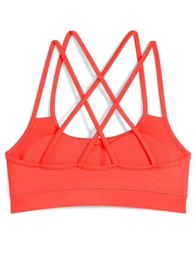 PUMA glowing red Hyrox Move Strappy Bra for Women | Best Price UAE