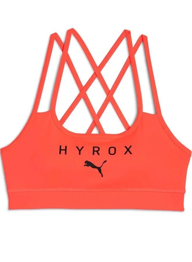 PUMA glowing red Hyrox Move Strappy Bra for Women | Best Price UAE