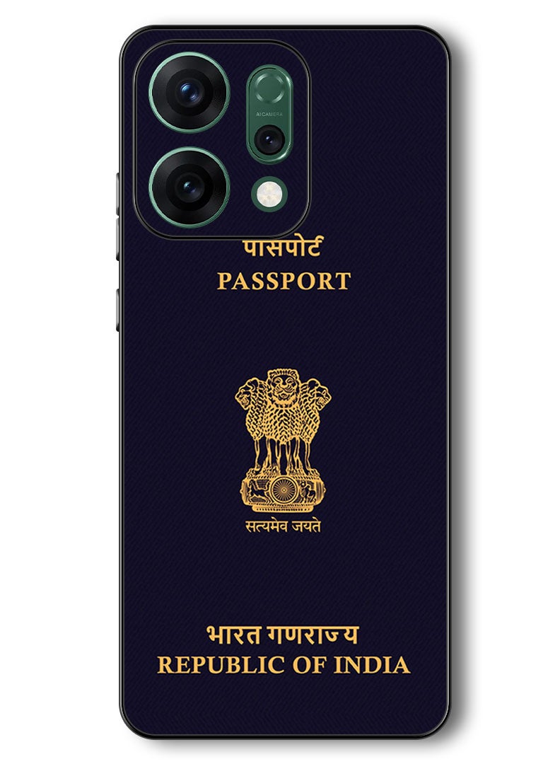 Theodor Case Compatible with Oppo Reno 14 6.59 Inch Protection Shockproof Bumper Cover India Passport - Image 1