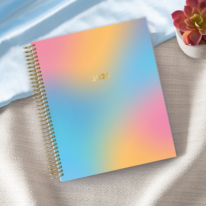 Blue Sky Livewell 2026 Weekly and Monthly Planner Calendar, January 2026 - December 2026, 7" x 9", Flexible Laminated Cover, Heavy Duty Coil Binding, Colorful Premium Paper, Includes Storage Pocket, Stickers, Beck - Image 2