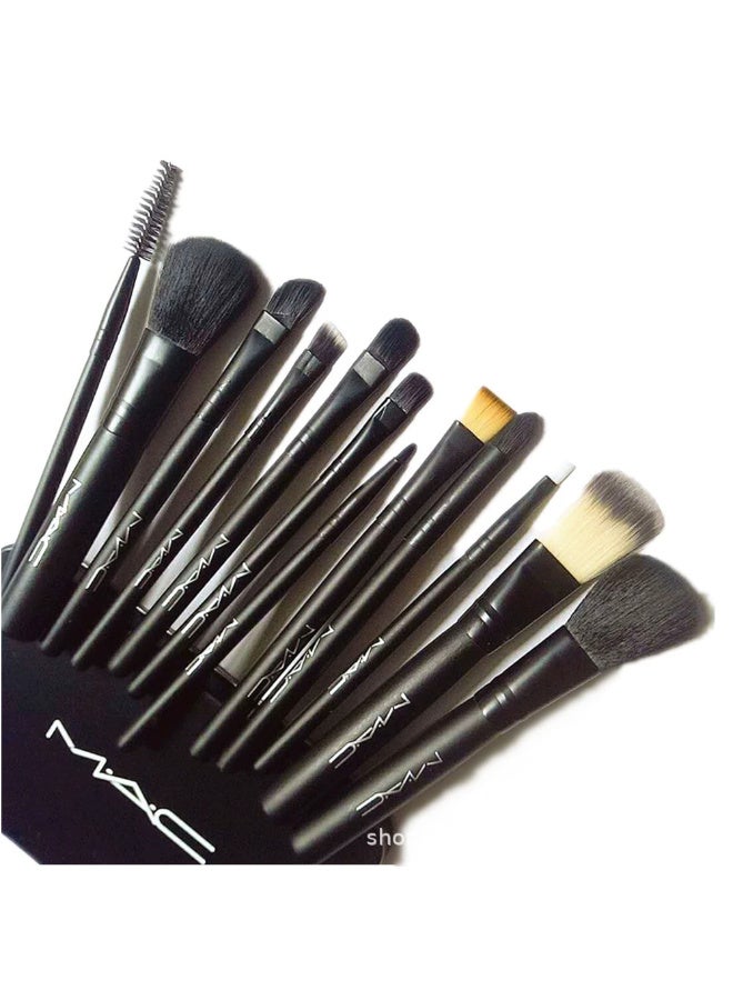 MAC Makeup brush iron box makeup brush sets 12 Pieces - Image 1