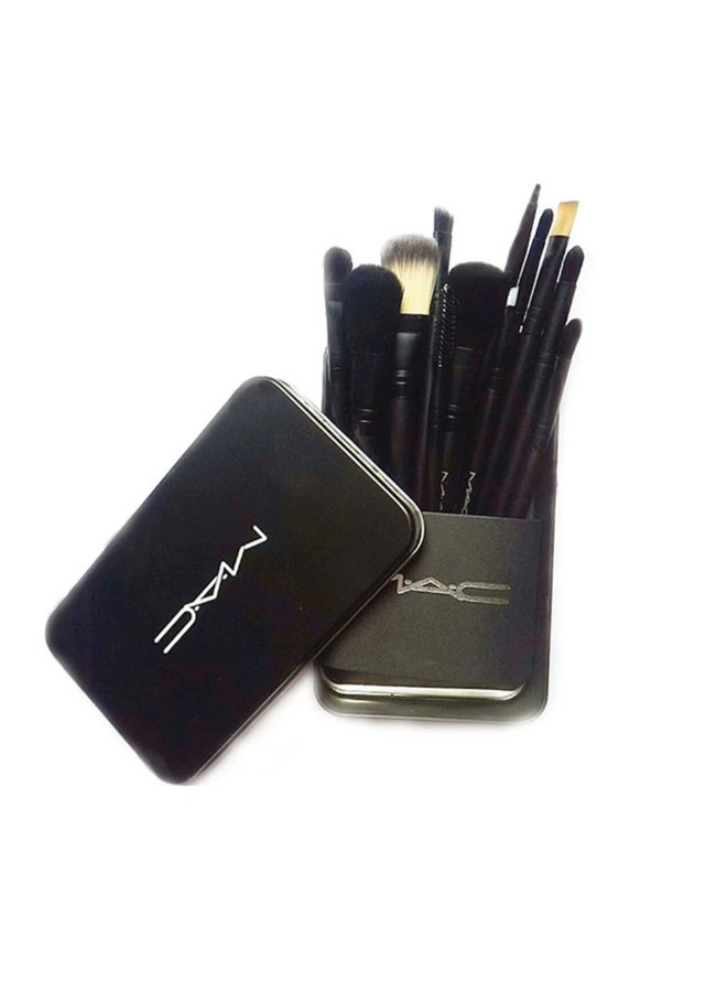 MAC Makeup brush iron box makeup brush sets 12 Pieces - Image 2