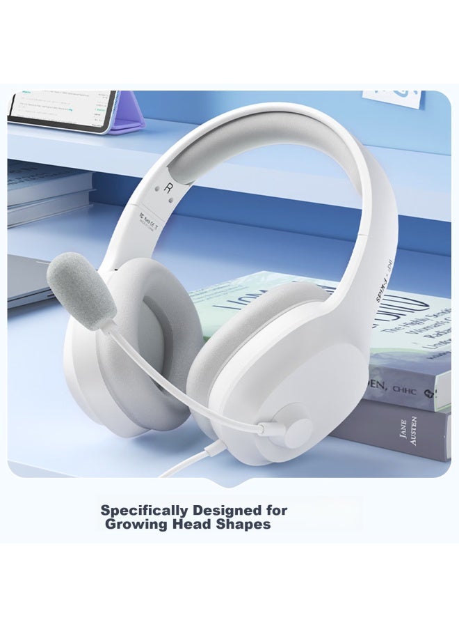 Ikf Fkids Y01 Wired Over-ear Headphones With 94db Safe Sound Pressure Limit, Type-c, Deep Space Gray, For Computer And Mobile Phone, Student Online Learning Headset - Image 2