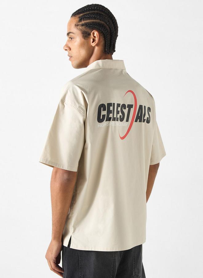 اس بي كاركترز قميص بطبعة وأكمام قصيرة - Image 1