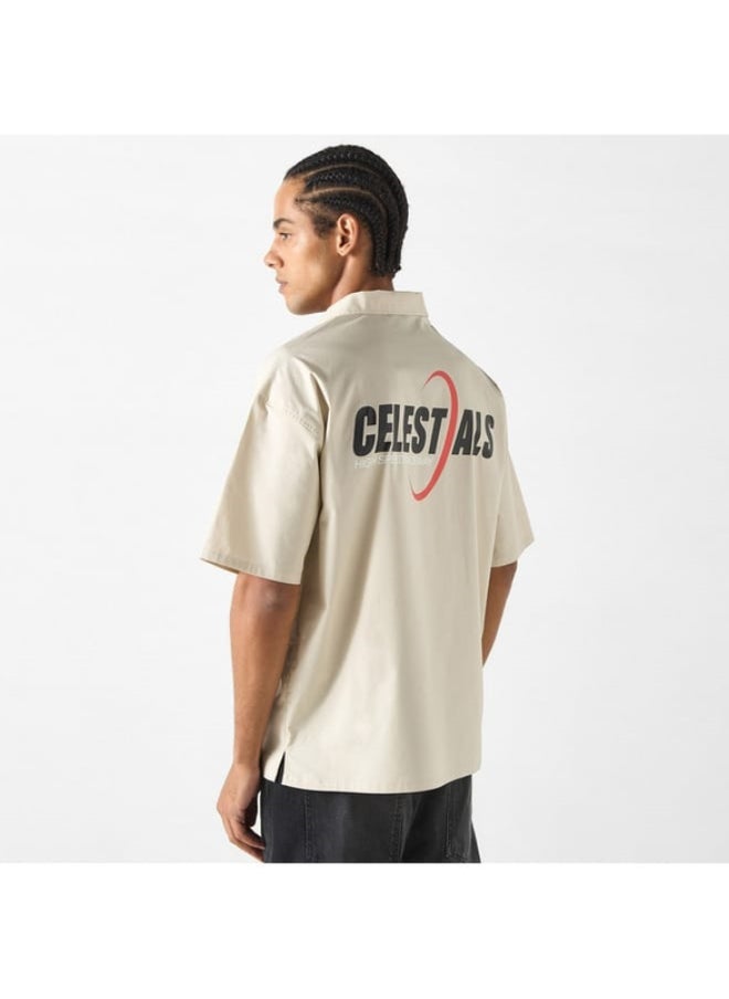 SP Characters The Celestials Print Shirt with Short Sleeves  - Image 1