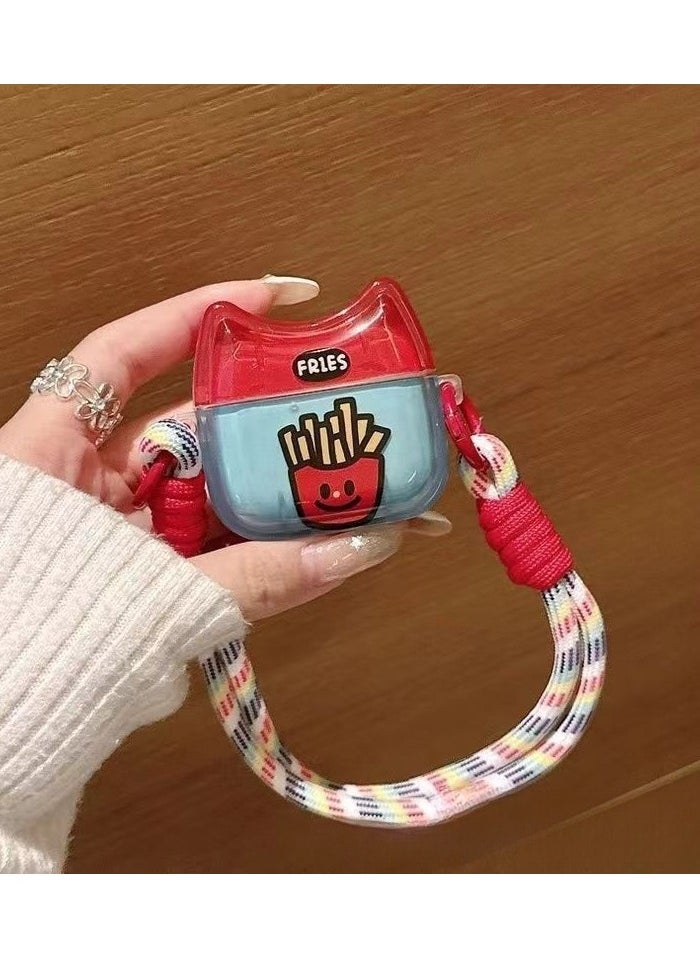 EBMINI - Cute Cat Ear Portable Hanging Rope Suitable For Apple Bluetooth Earphone Protective Case - Image 1