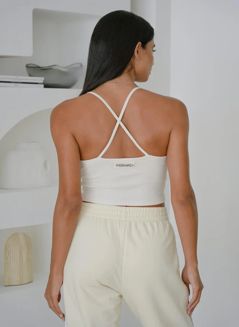 نوماد Organic Cotton Rib Strappy Top