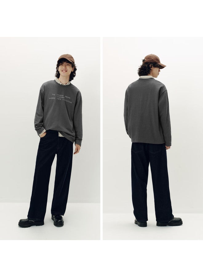 Semir Men's Long Sleeve Cotton T-shirt Autumn  Printed Top 101525101111 - Image 2