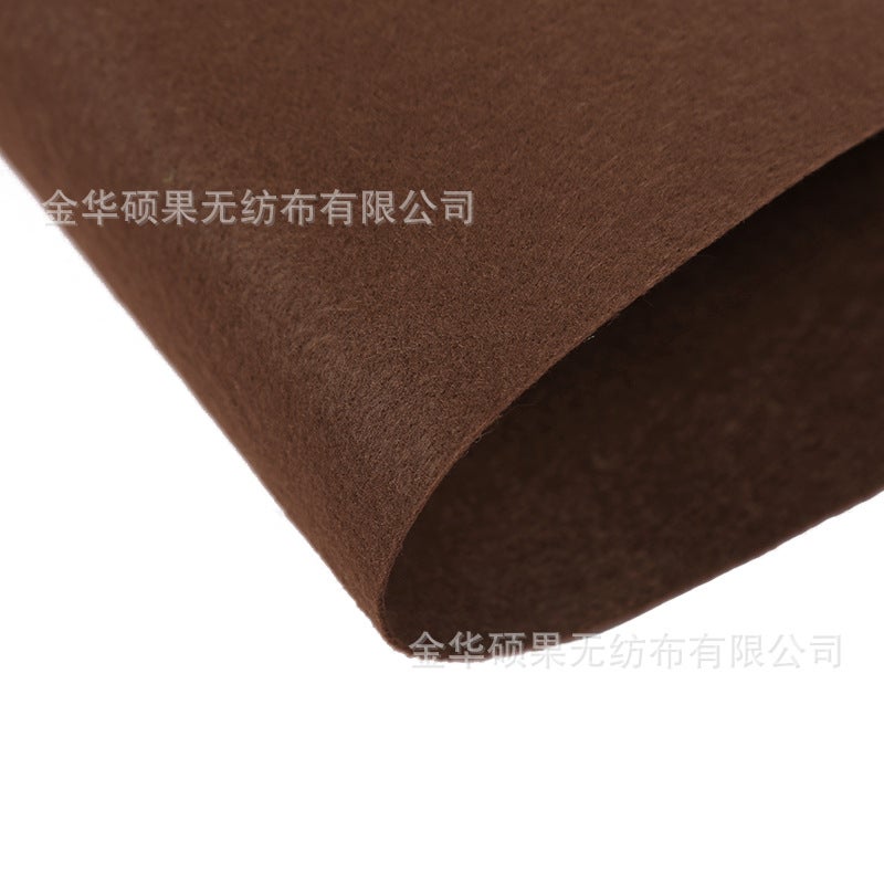 Generic 2MM Thick Colored Felt Fabric for Crafts 1638 Brown 