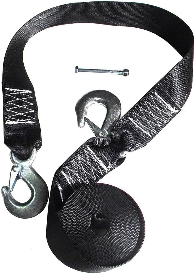 Rod Saver Winch Strap Replacement with Safety Strap - 20 ft