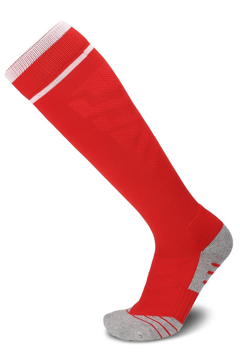 SKY WING Men And Women Knee High Football Socks Team Sport Cushion Athletic Soccer Socks for Unisex Adult-Blue-1 Pair - Image 1