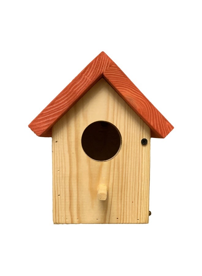 بيت عصافير خشبي بأبواب قابلة للفتح - لون أحمر من Pet's Home - Image 4