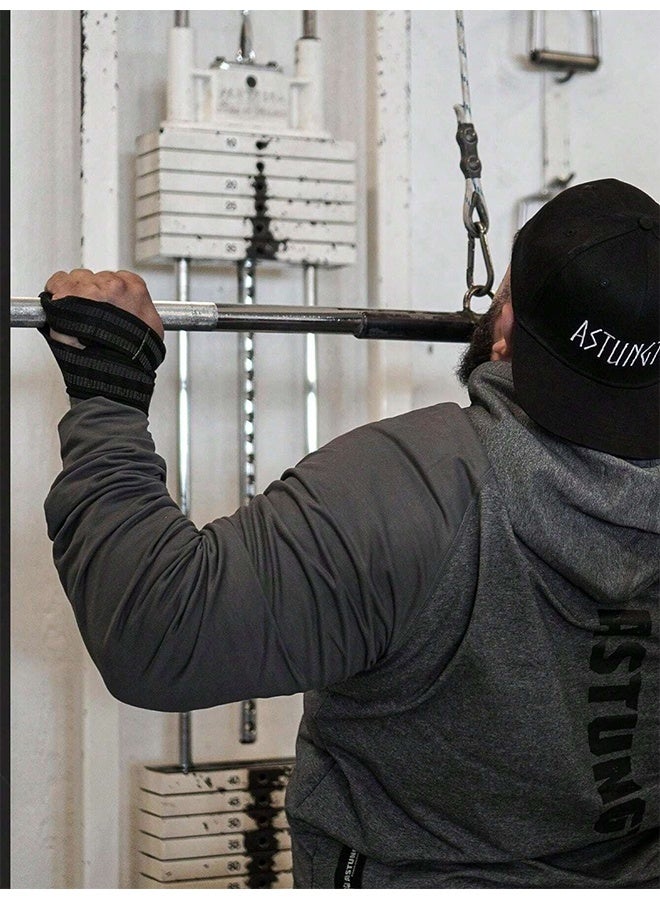 Figure 8 Lifting Straps for Weightlifting, Non-Slip Heavy Duty Gym Wrist Wraps with Cuffs, Grip Support for Deadlifts & Power Training - Image 3