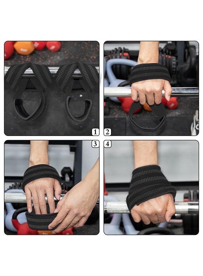 Figure 8 Lifting Straps for Weightlifting, Non-Slip Heavy Duty Gym Wrist Wraps with Cuffs, Grip Support for Deadlifts & Power Training - Image 5