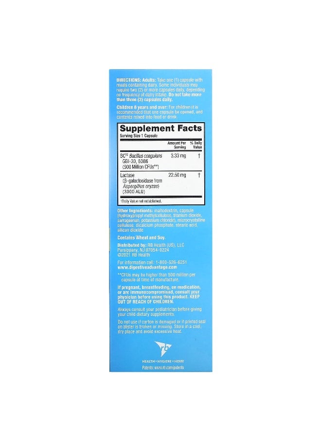 Schiff Schiff, Digestive Advantage, Daily Probiotics + Lactose Support, 96 Capsules  - Image 2