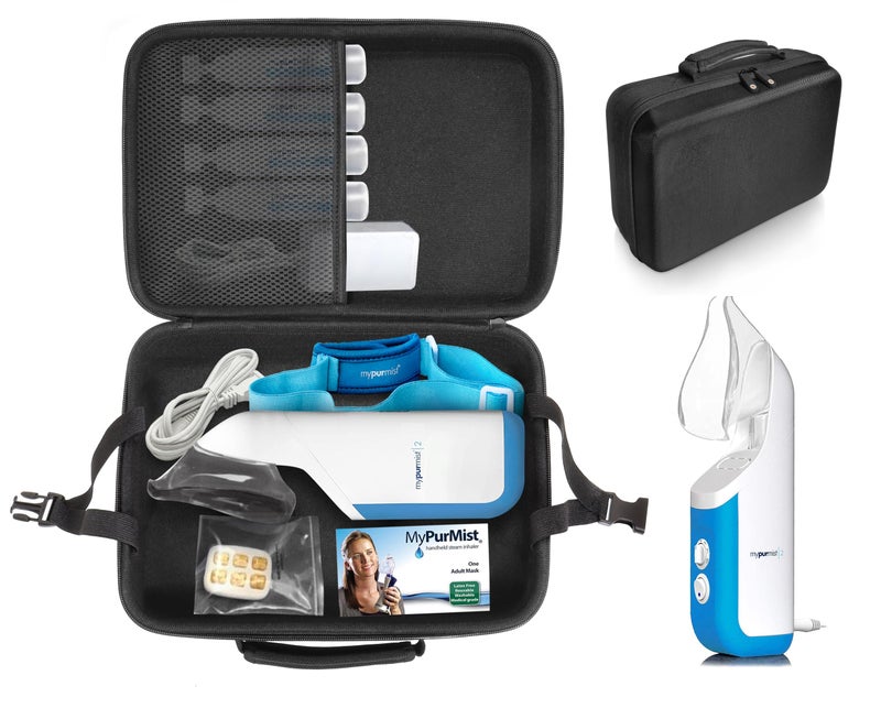 GETGEAR getgear Storing Case for Personal Cool Mist Inhaler humidifier compressor compatible with Mypurmist 2 Ultrapure Classic free Ultrapure RProtect FHLP 