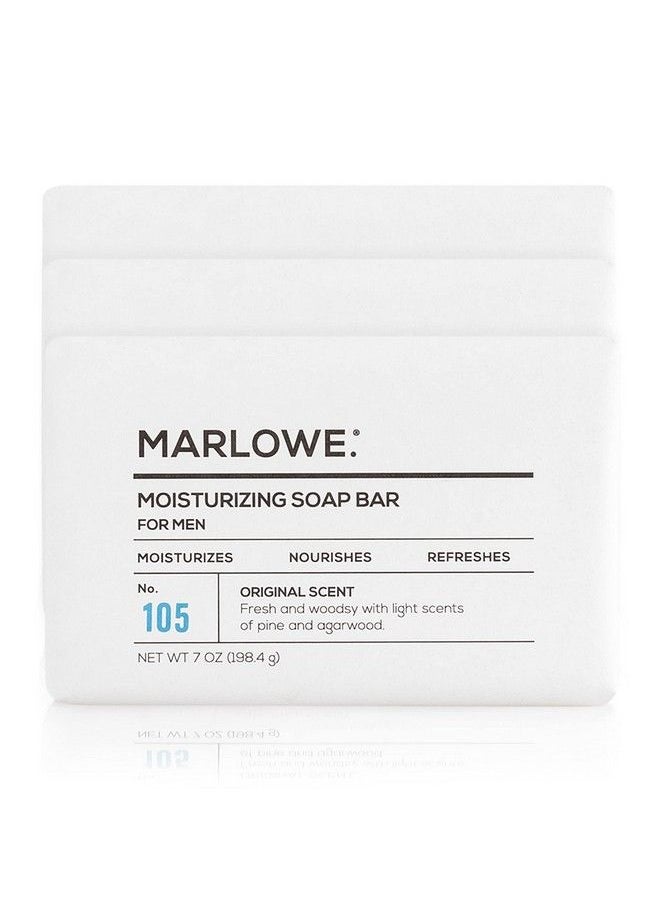 MARLOWE. M BLEND Marlowe. No. 105 Body Moisturizing Soap For Men 7 Oz | Made With Shea Butter & Natural Ingredients For Gentle Cleansing | Rich & Creamy Lather | Awesome Original Scent (Pack Of 3)  - Image 1